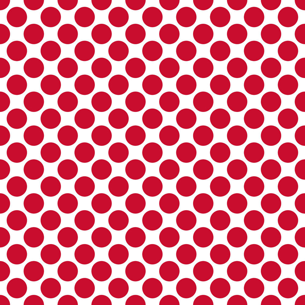 Red Polka Dots Pattern On A White Background Royalty Free Stock