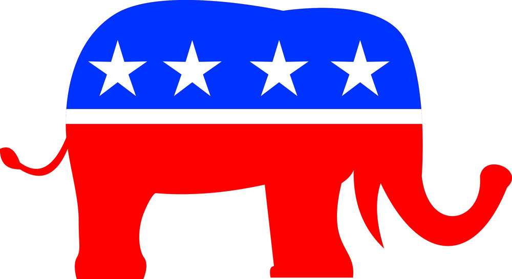 Republican Elephant Mascot Usa Flag Royalty-Free Stock Image - Storyblocks