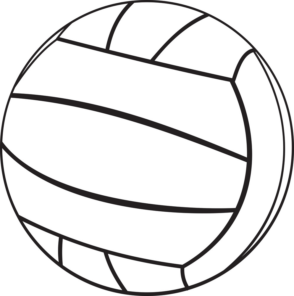 Volleyball Silhouette Royalty-Free Stock Image - Storyblocks