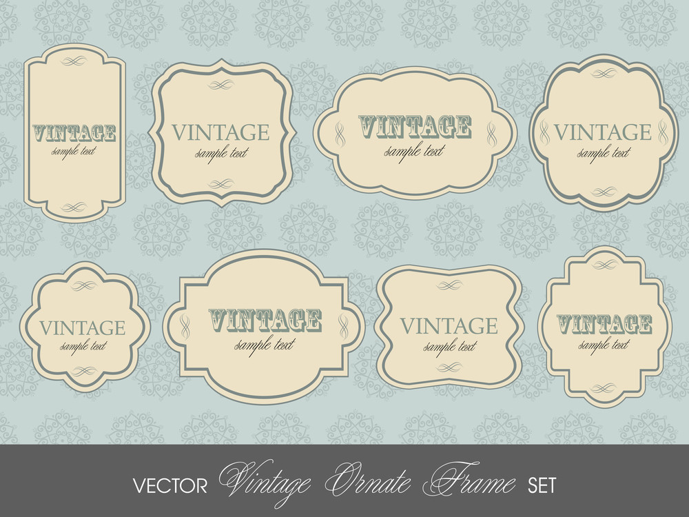 Set Of Elegant But Simple Colorful Retro Labels - Easy Editable. Eps10 ...