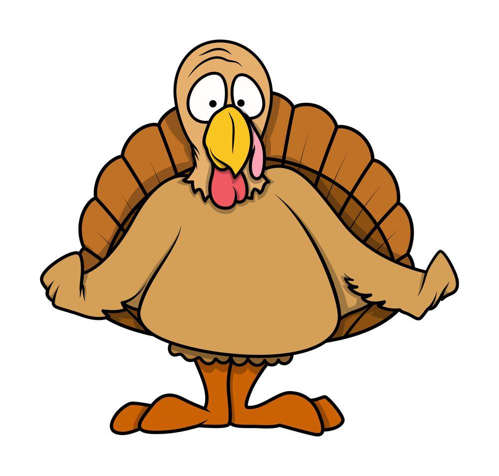 Shocked Cartoon Turkey Bird Royalty-Free Stock Image - Storyblocks