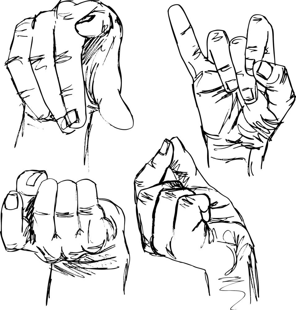 hand gestures drawing with meaning