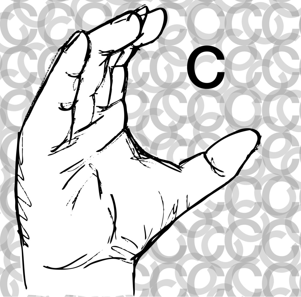 Sketch Of Sign Language Hand Gestures Royalty-Free Stock Image ...