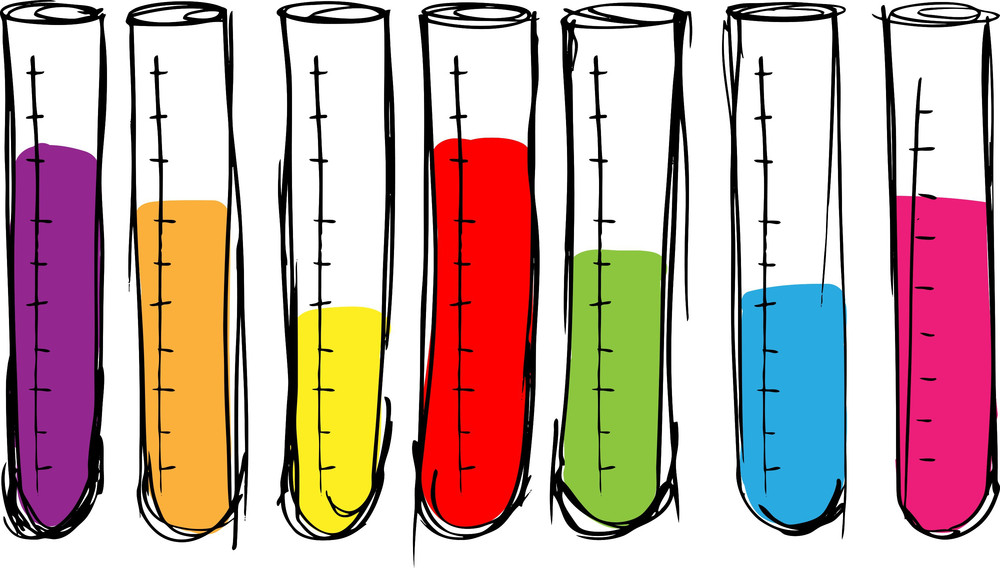Sketch Of Test Tube. Vector Illustration Royalty-Free Stock Image ...