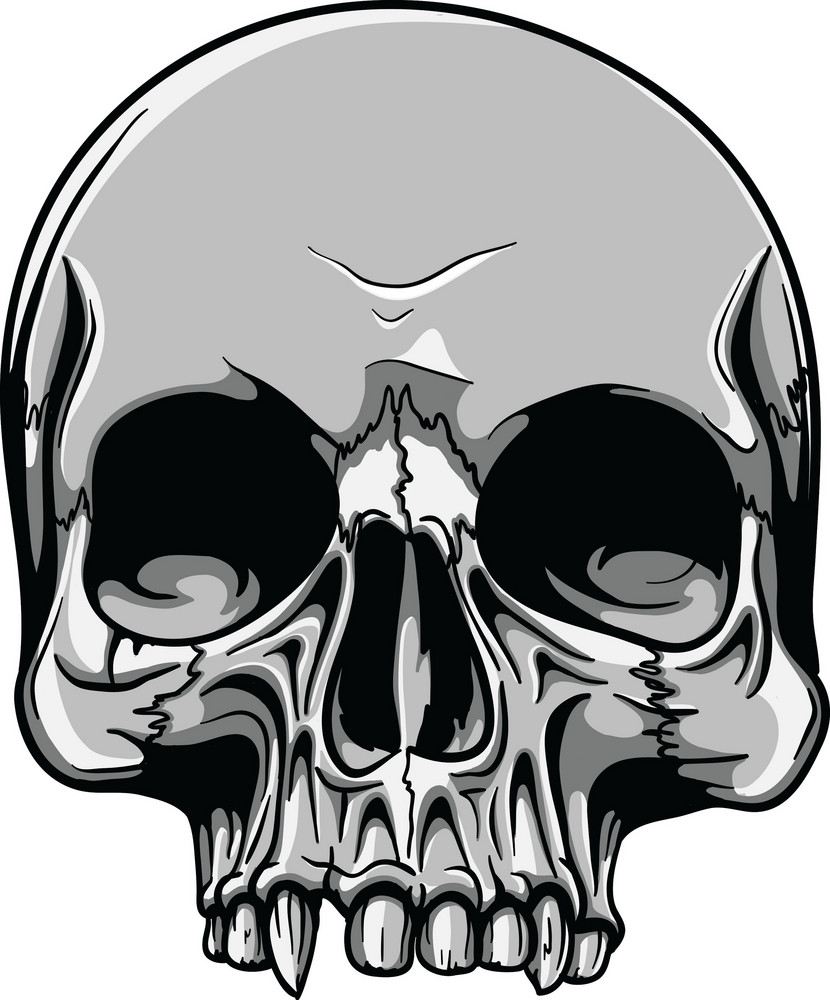 Skull Vector Element Royalty-Free Stock Image - Storyblocks