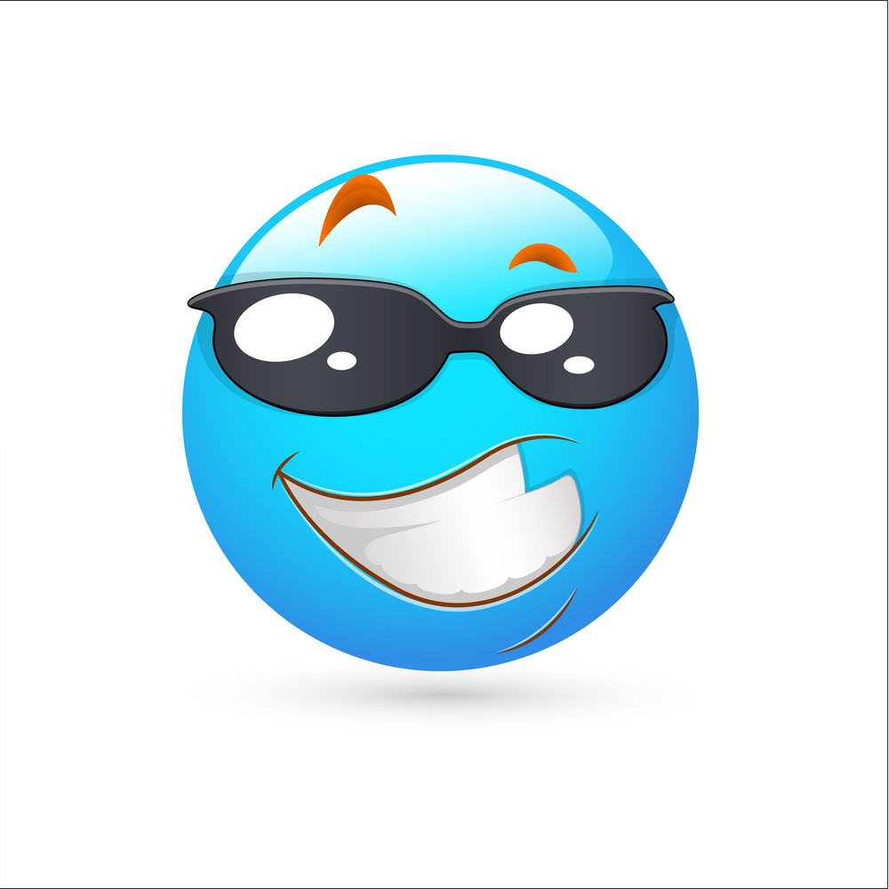 Smiley Emoticons Face Vector - Smart Expression Royalty-Free Stock ...