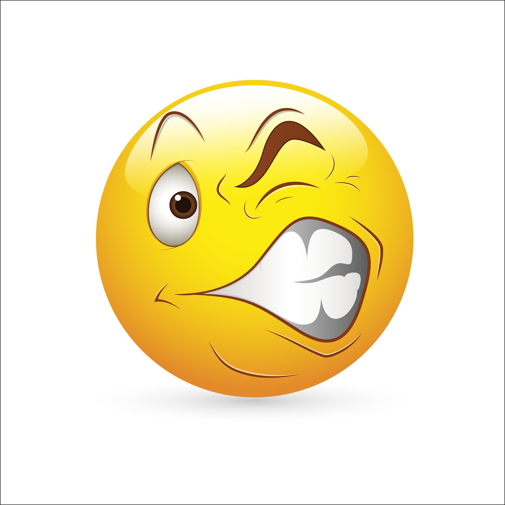 Smiley Emoticons Face Vector - Strange Expression Royalty-Free Stock ...