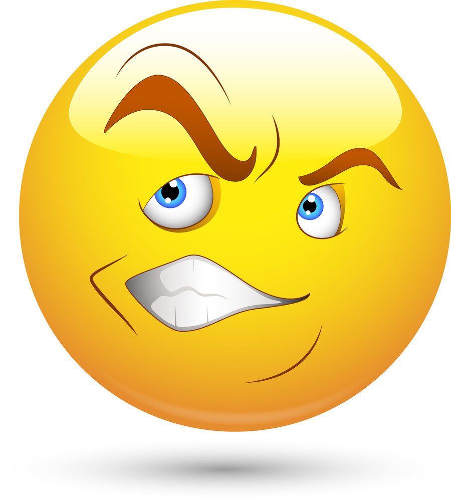 Smiley Vector Illustration - Irritated Face Royalty-Free Stock Image ...
