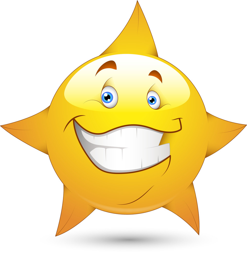 Smiley Vector Illustration Star Face Sqoampim Wj6grmtod