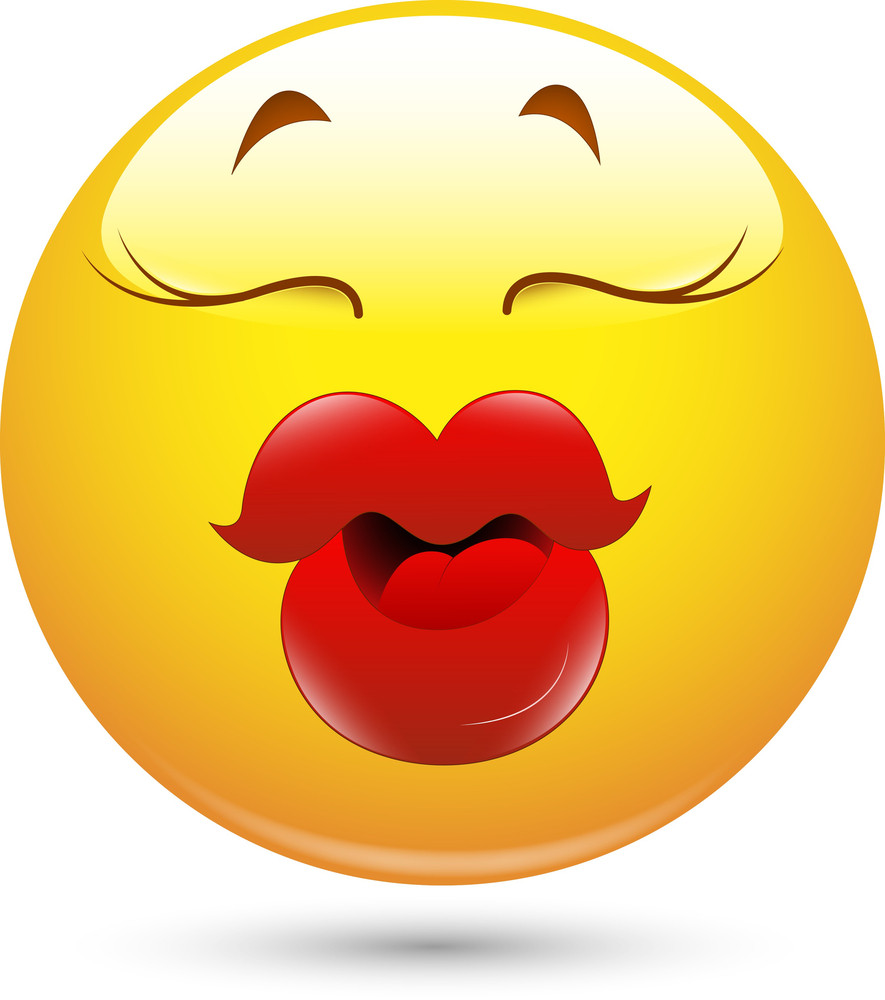 Smiley Vector Illustration - Thick Lips Royalty-Free Stock Image ...