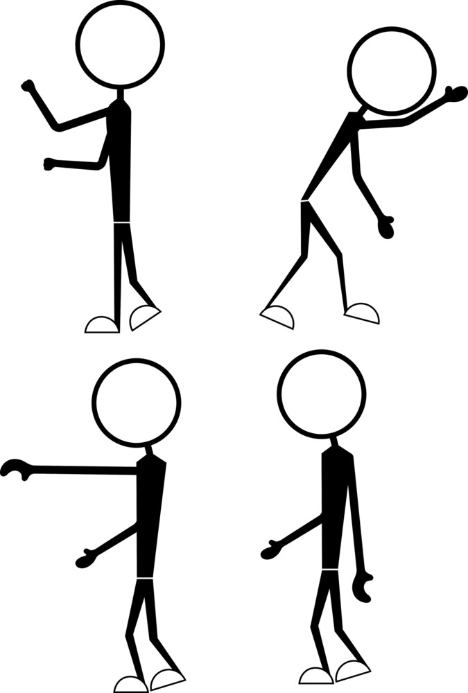 Stick Figure Characters Royalty-Free Stock Image - Storyblocks