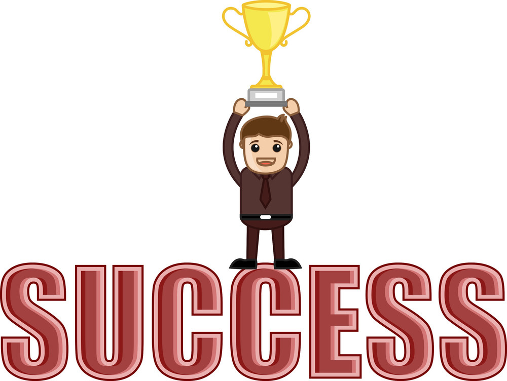 Success Achieved - Business Cartoons Vectors Royalty-Free Stock Image ...