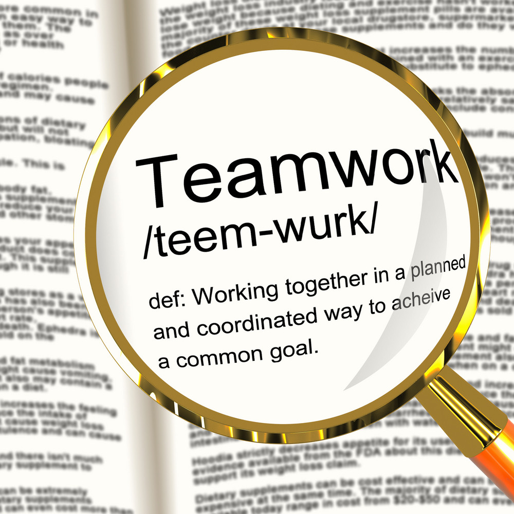 teamwork-definition-magnifier-showing-combined-effort-and-cooperation