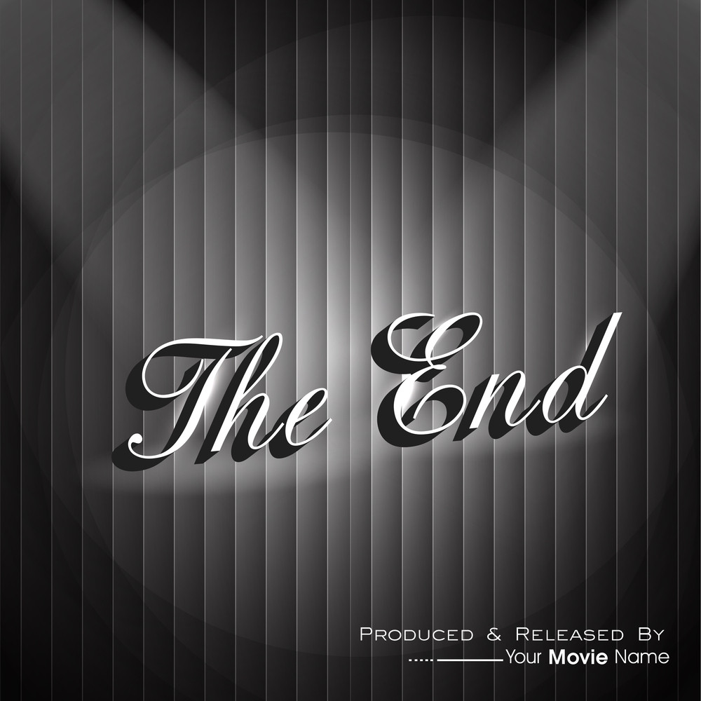 The End. Movie Ending Screen. Royalty-Free Stock Image ...