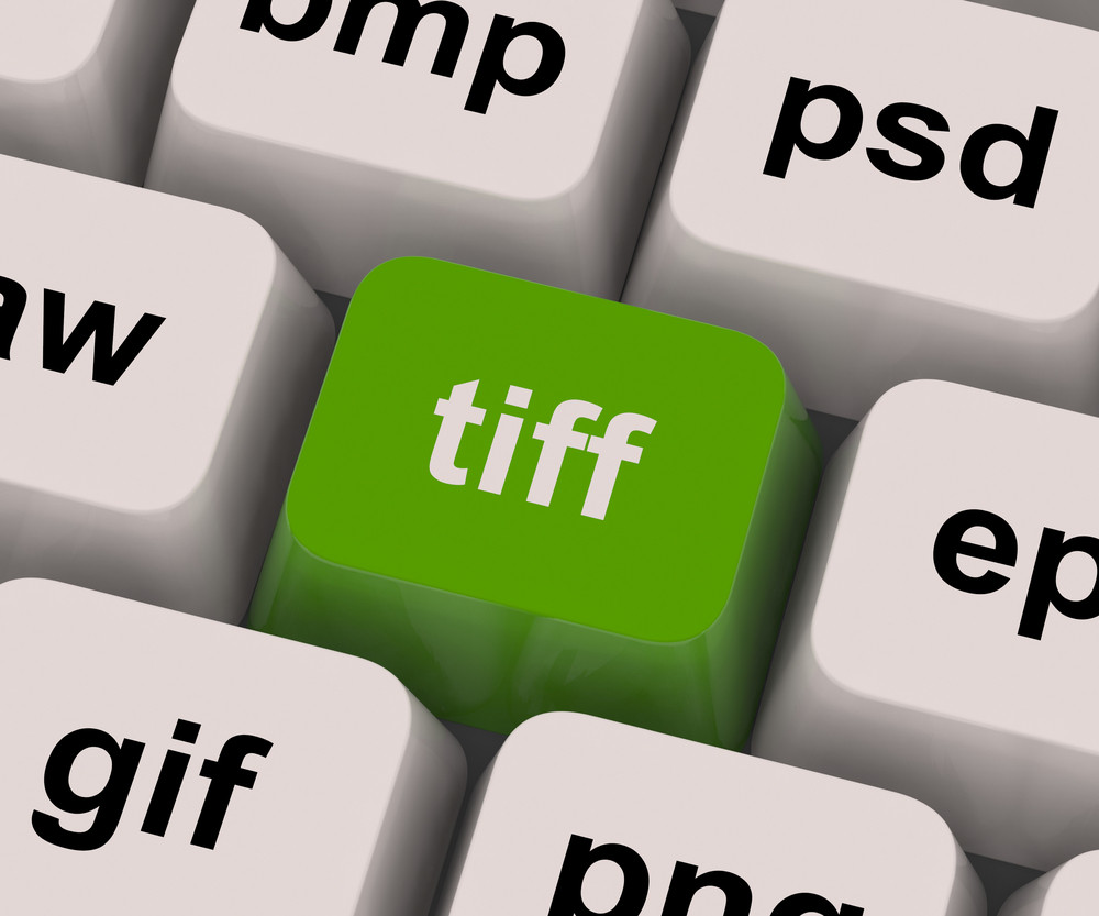 Tiff Key Shows Image Format For Tif Pictures