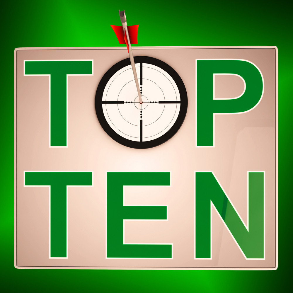 Top Ten Target Means Successful Achievement