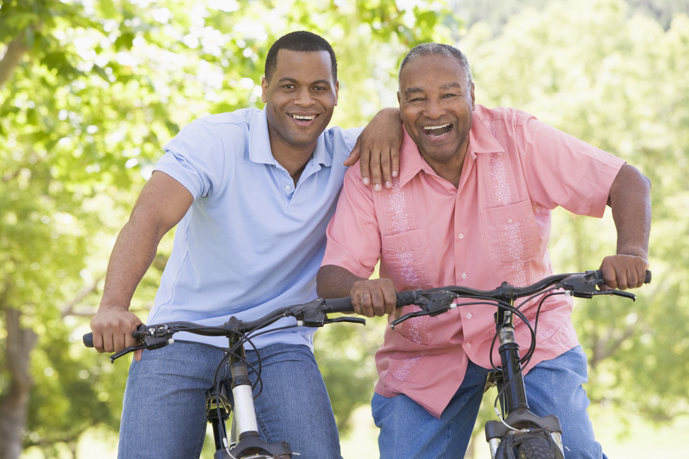 men on bikes