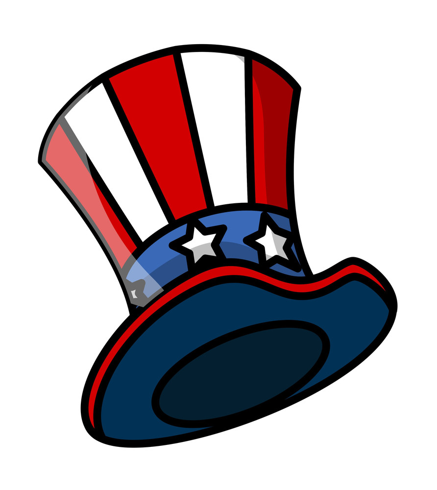 Uncle Sam Hat Vector Royalty-Free Stock Image - Storyblocks