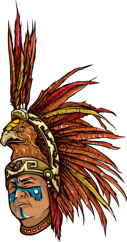 Vector Aztec Warrior Royalty-Free Stock Image - Storyblocks