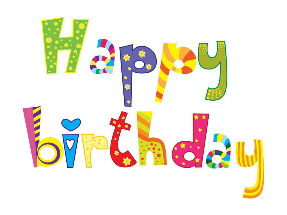 Vector Happy Birthday Illustration Royalty-Free Stock Image - Storyblocks