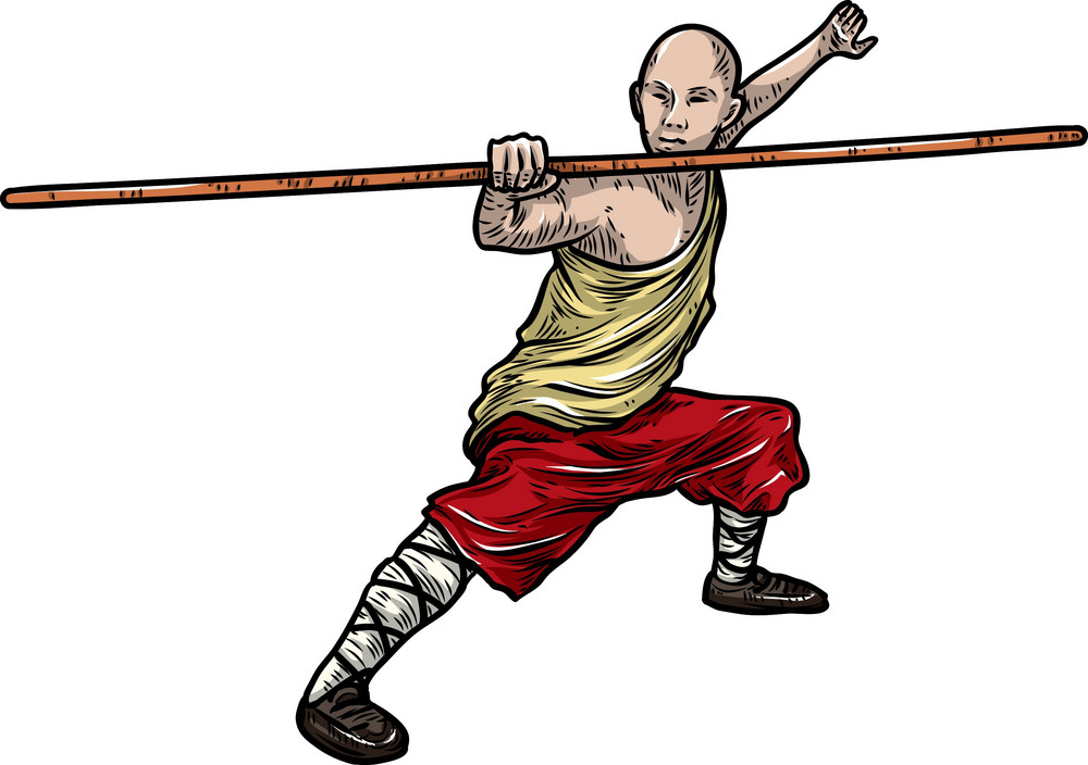 Vector Kung-fu Fighter Royalty-free Stock Image - Storyblocks