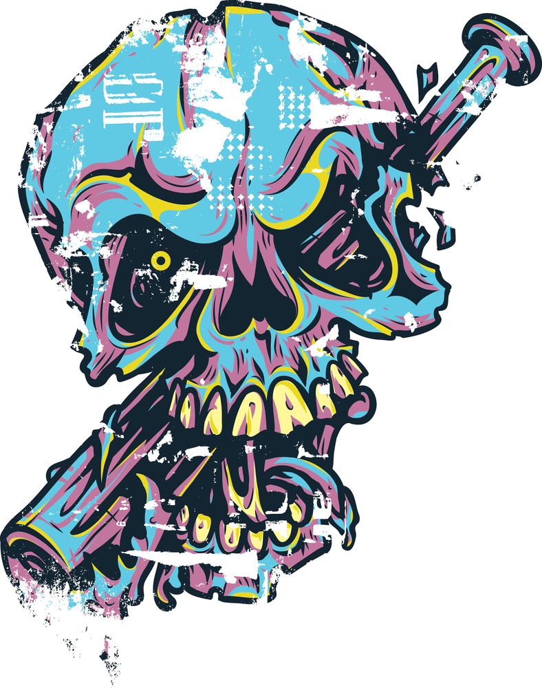 Download Vector T-shirt Design With Skull Royalty-Free Stock Image ...