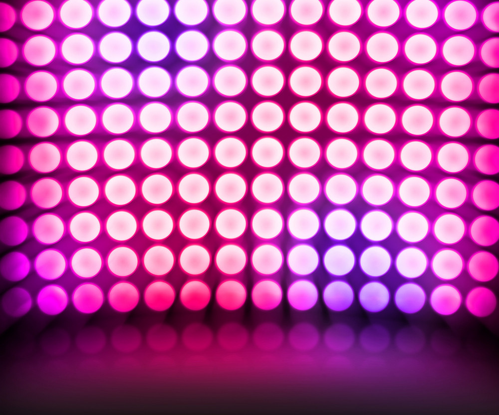 Violet Dance Disco Lights Stage Background