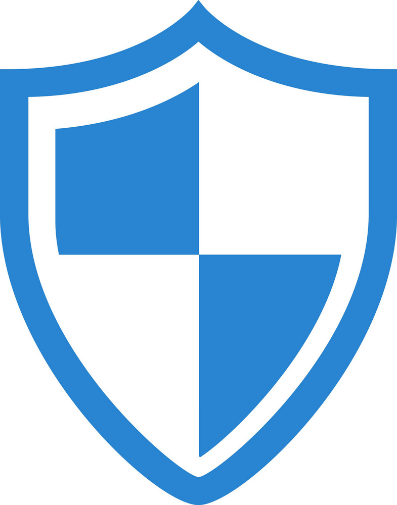 Virus Protection Shield Simplicity Icon Royalty-Free Stock Image ...