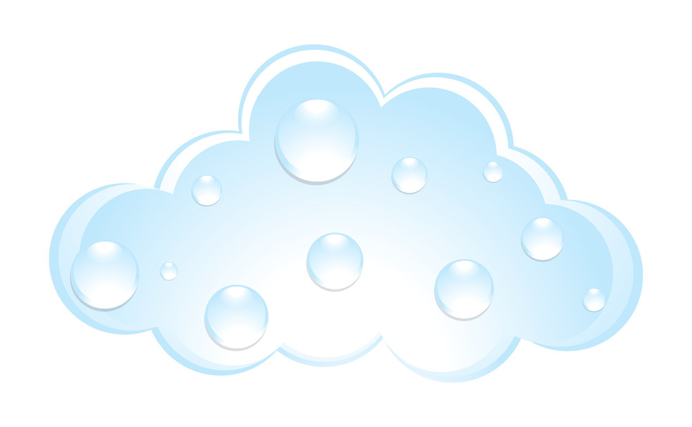 Water Drops On Cloud Royalty-Free Stock Image - Storyblocks
