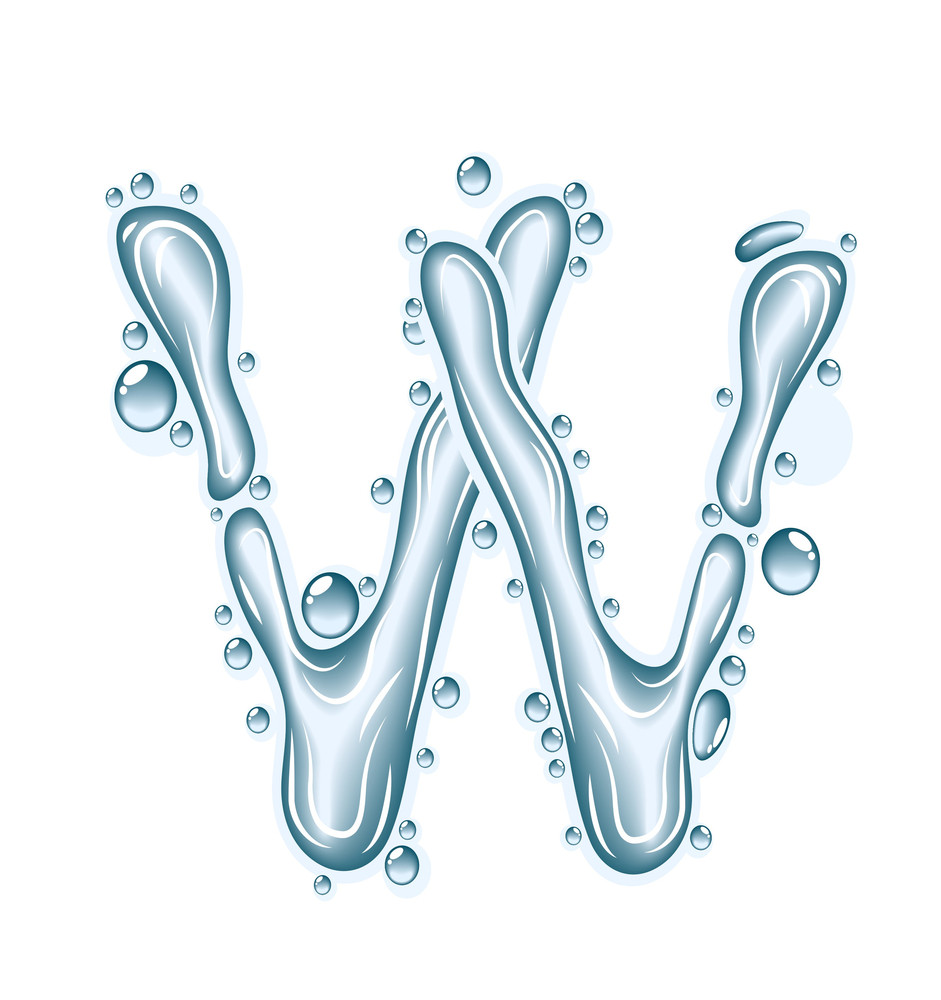 Water Liquid Vector Alphabet Royalty Free Stock Image Storyblocks