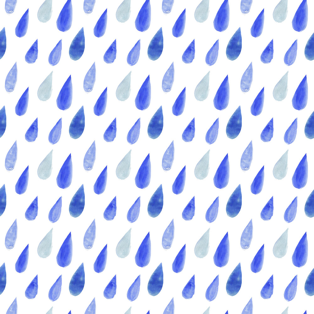 Watercolor Rain Drops Royalty-Free Stock Image - Storyblocks