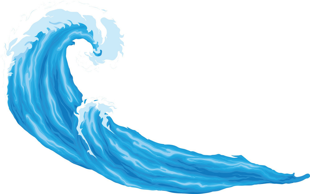 Waves Vector Element Royalty-Free Stock Image - Storyblocks