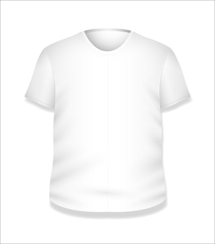 Download White T-shirt Design Vector Illustration Template Royalty-Free Stock Image - Storyblocks