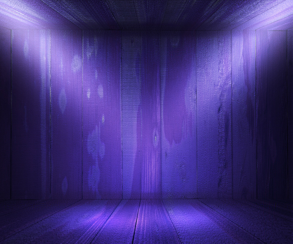 Wooden Spotlight Room Violet Background