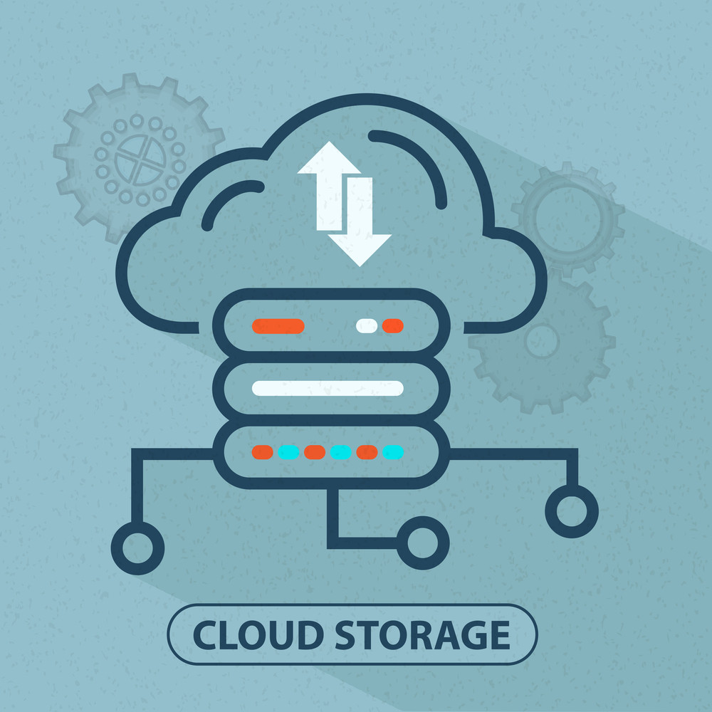 Infographics Flat Design Of Cloud Computing Cloud Drives Network 