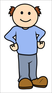 Bald Man - Cartoon Character Royalty-Free Stock Image - Storyblocks