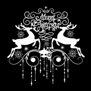 Black And White Christmas Cards Royalty-Free Stock Image - Storyblocks