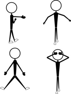 Funny Male And Female Stick Figures Royalty-Free Stock Image - Storyblocks