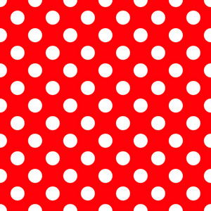 Pattern Of White Polka Dots On Red Minnie Mouse Paper