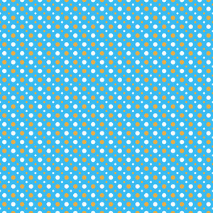 Blue And Orange Polka Dots Pattern Royalty Free Stock Image