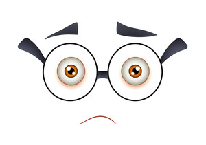 Scared Cartoon Face Expression Royalty-Free Stock Image - Storyblocks