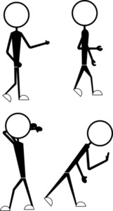 Stick Figure People In Position Royalty-free Stock Image - Storyblocks