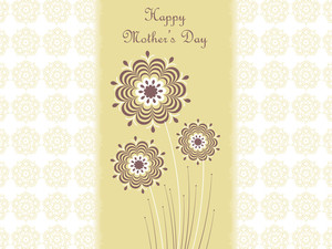 Vector Wallpaper For Mothers Day Royalty Free Stock Image