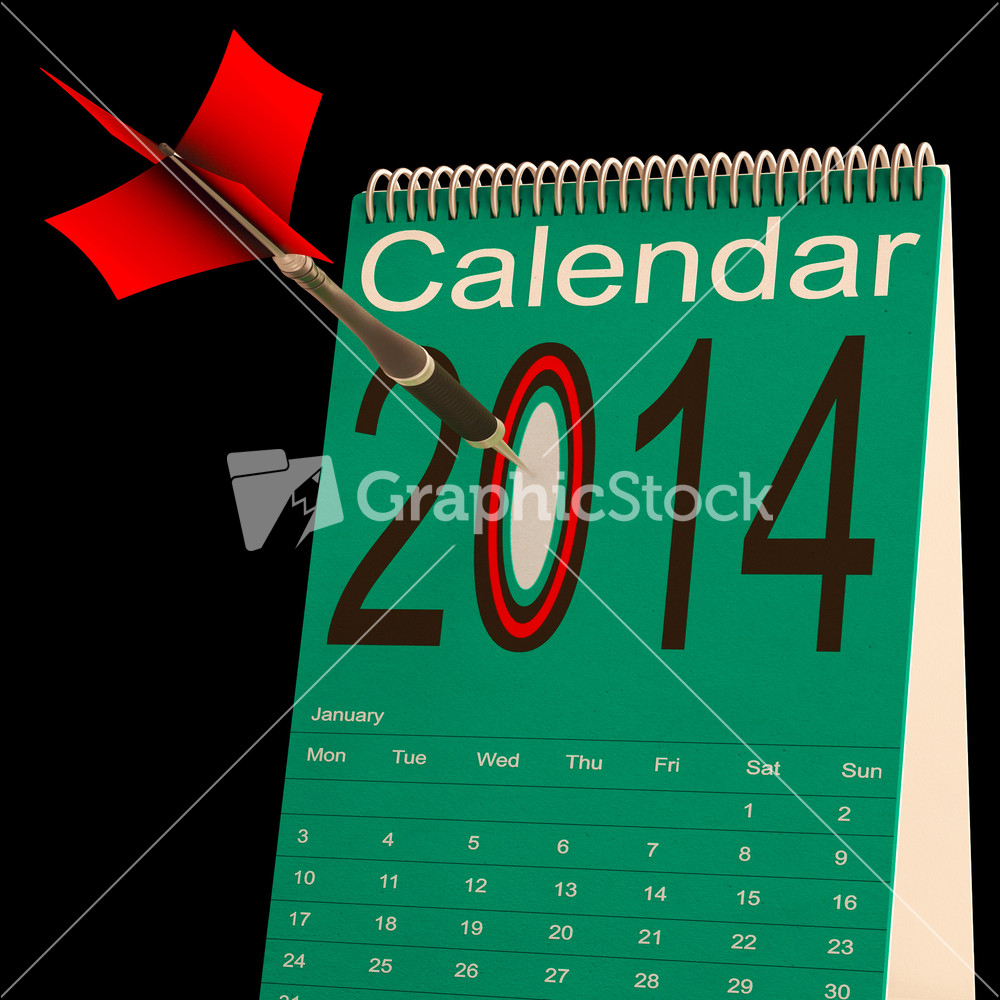 2014 Calendar Shows Business Schedule And Plan