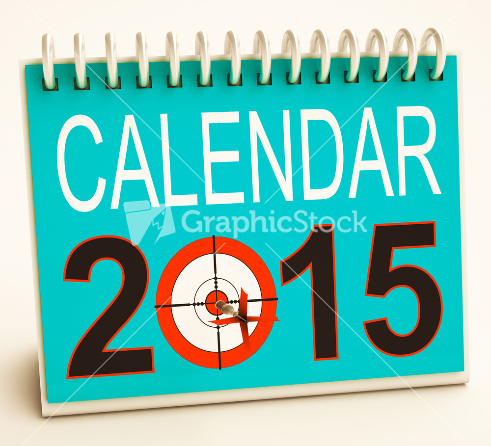 2015 Schedule Calendar Shows Future Business Targets