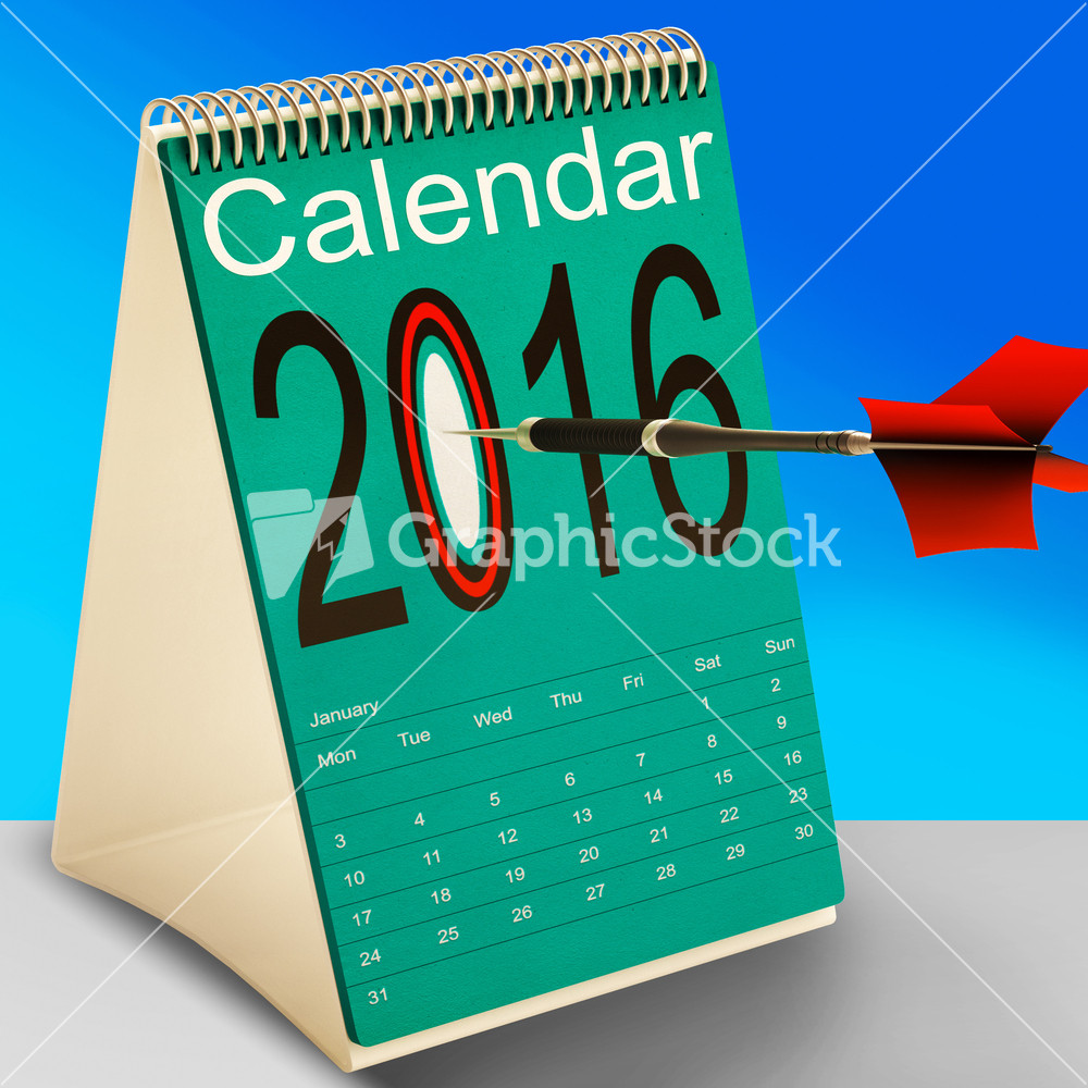 2016 Schedule Calendar Means Future Business Targets