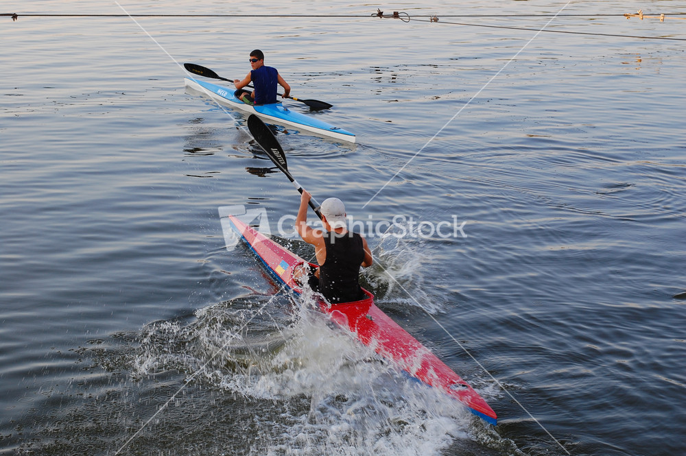 Swim kayaking