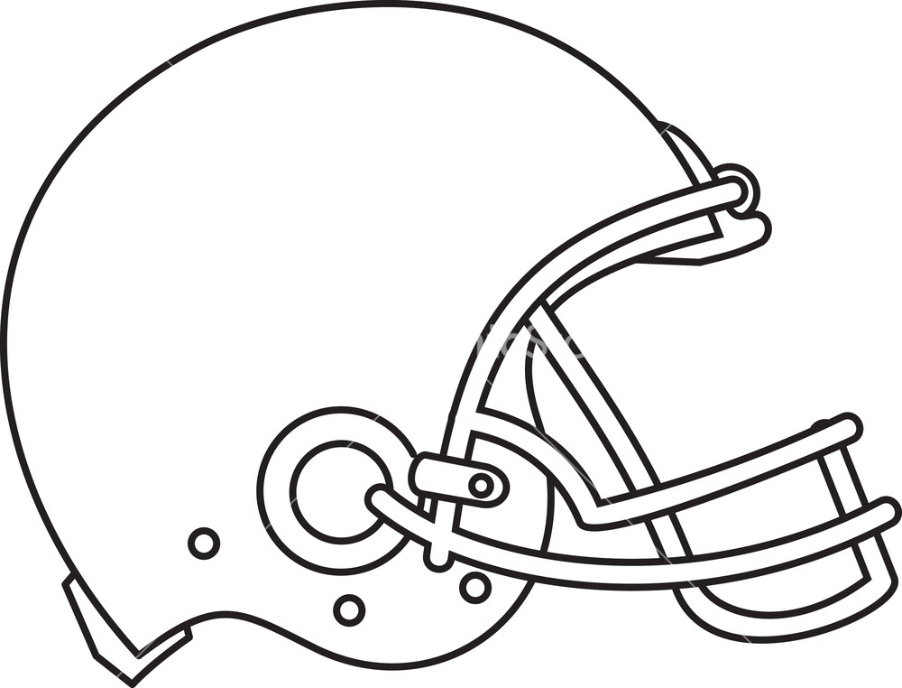 clipart football helmet outline - photo #43