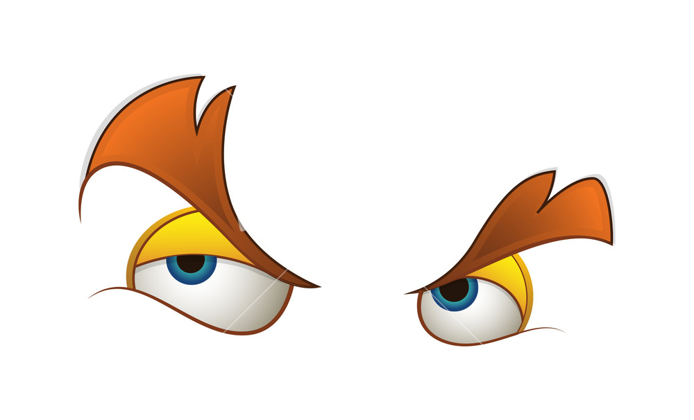 Cartoon Eyes Angry
 Angry Cartoon Eyes