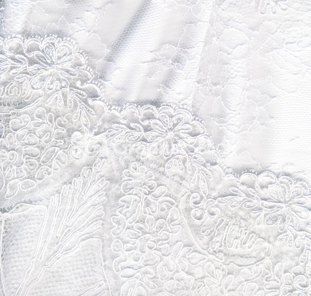 Beautiful Pure White Textile Wedding Background